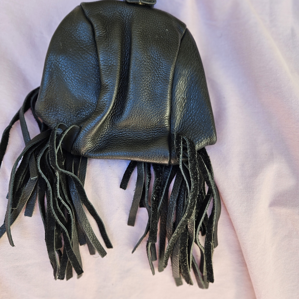Harley-Davidson Black Fringe Mini Bag - Picture 2 of 6